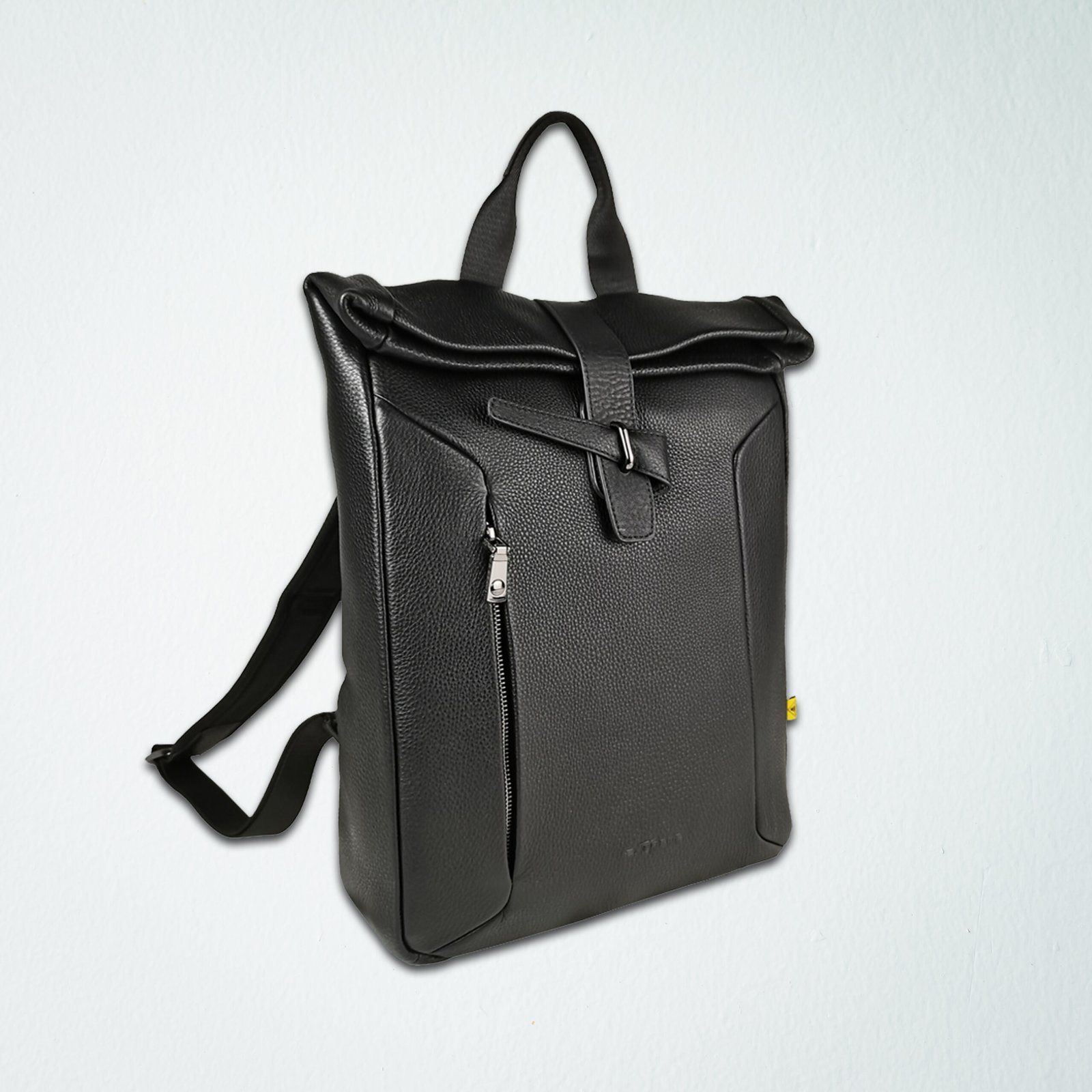 حقيبة ظهر جلدية للكمبيوتر المحمول مقاس 14 بوصة