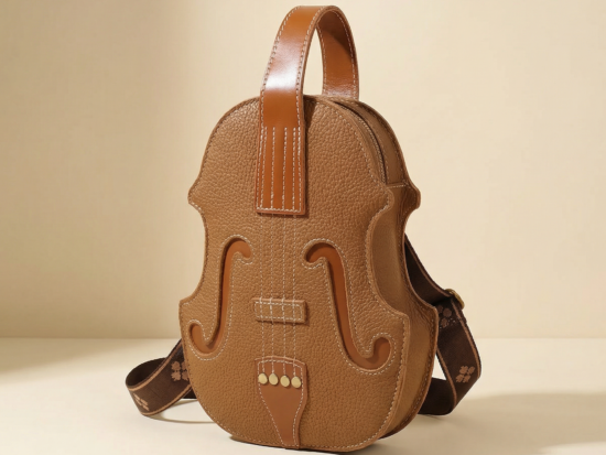 حقيبة كمان مصنوعة من خشب الجوز المُحسّن