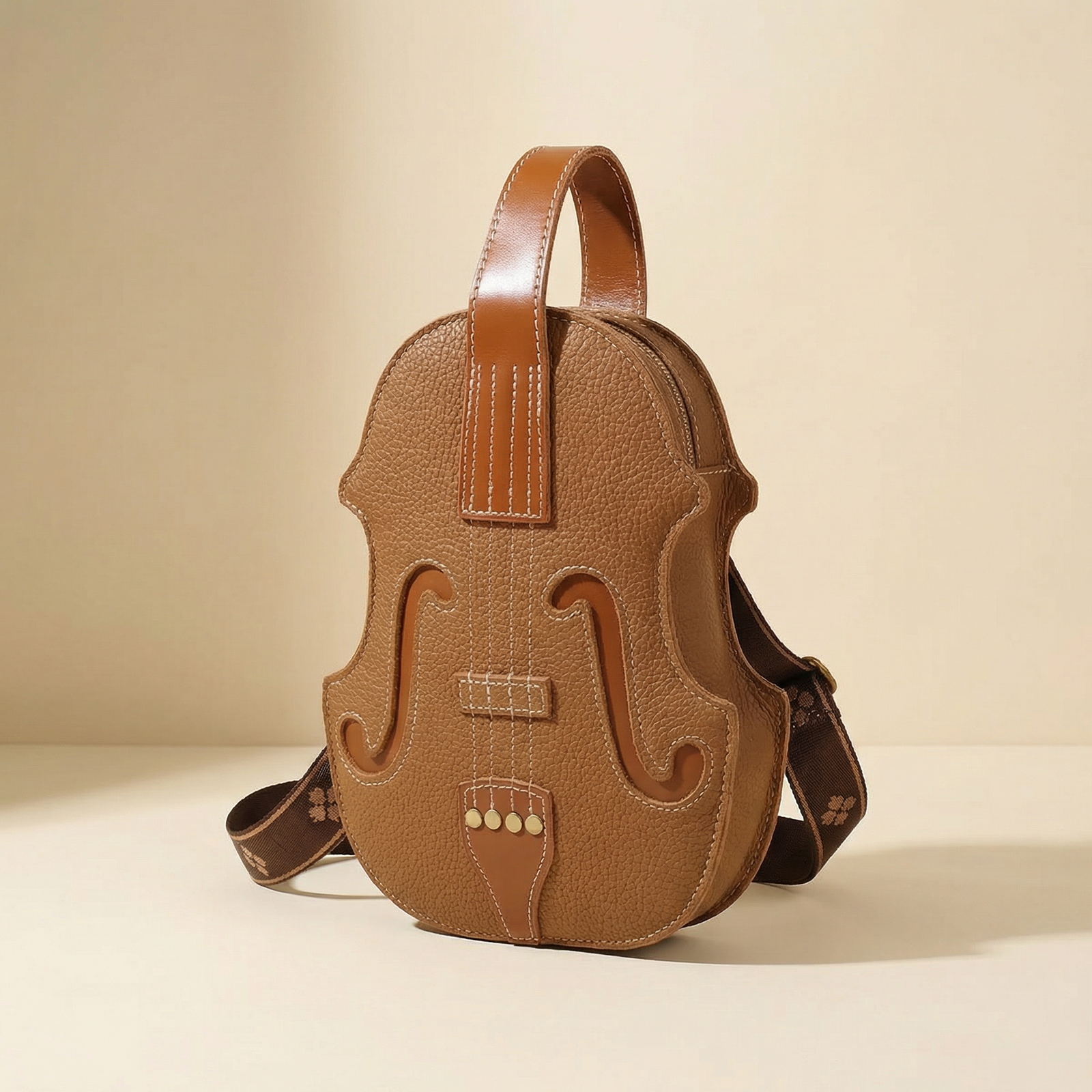 حقيبة كمان مصنوعة من خشب الجوز المُحسّن